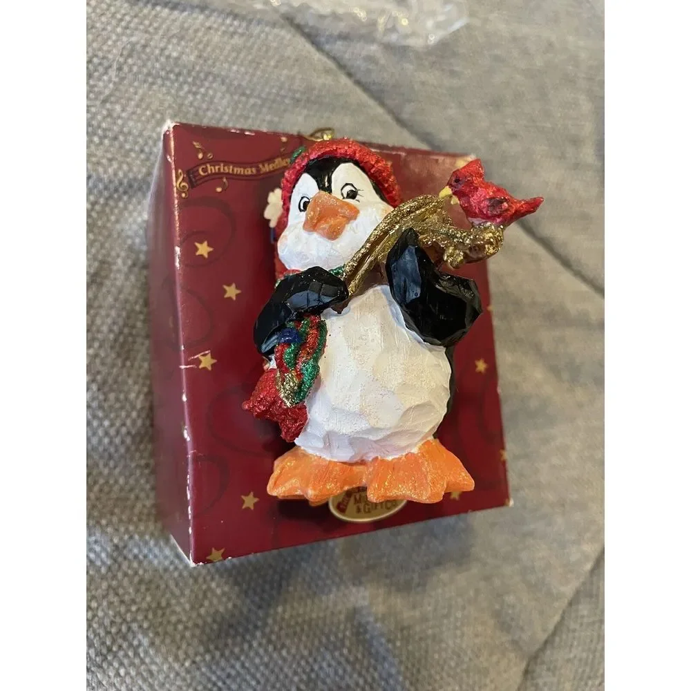 the‎ san francisco music box company  Musical Penguin Ornament